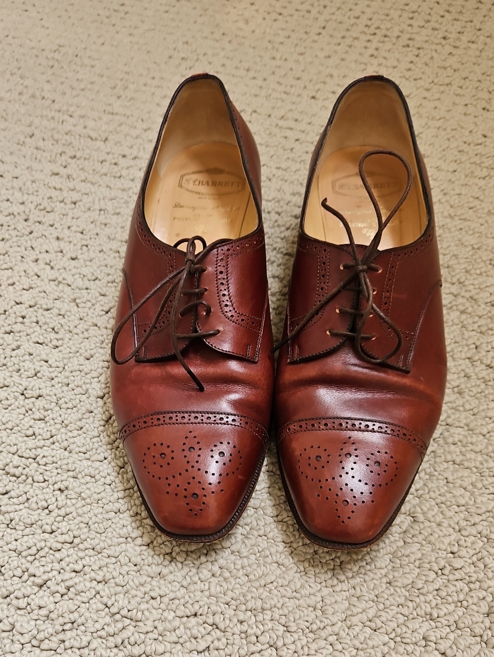Women's Brown Leather Oxford Shoes